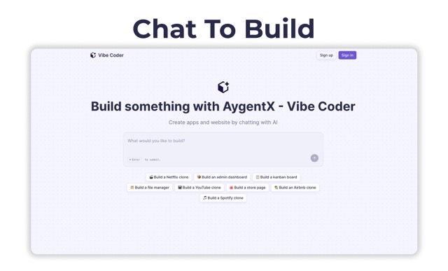 AygentX Vibe Coder - AI Coding Agent