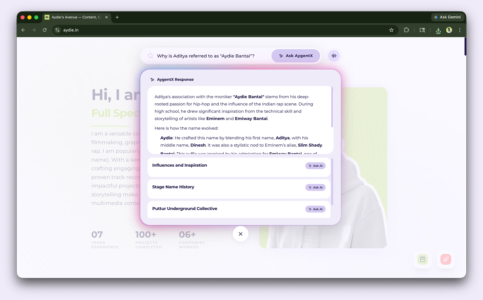 AygentX - Smart Search